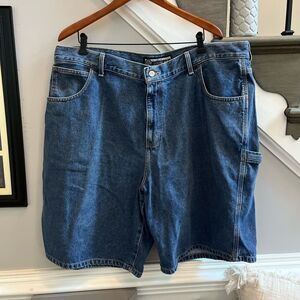 Roundtree & Yorke Loose Fit Denim Carpenter Jean Shorts sz 44